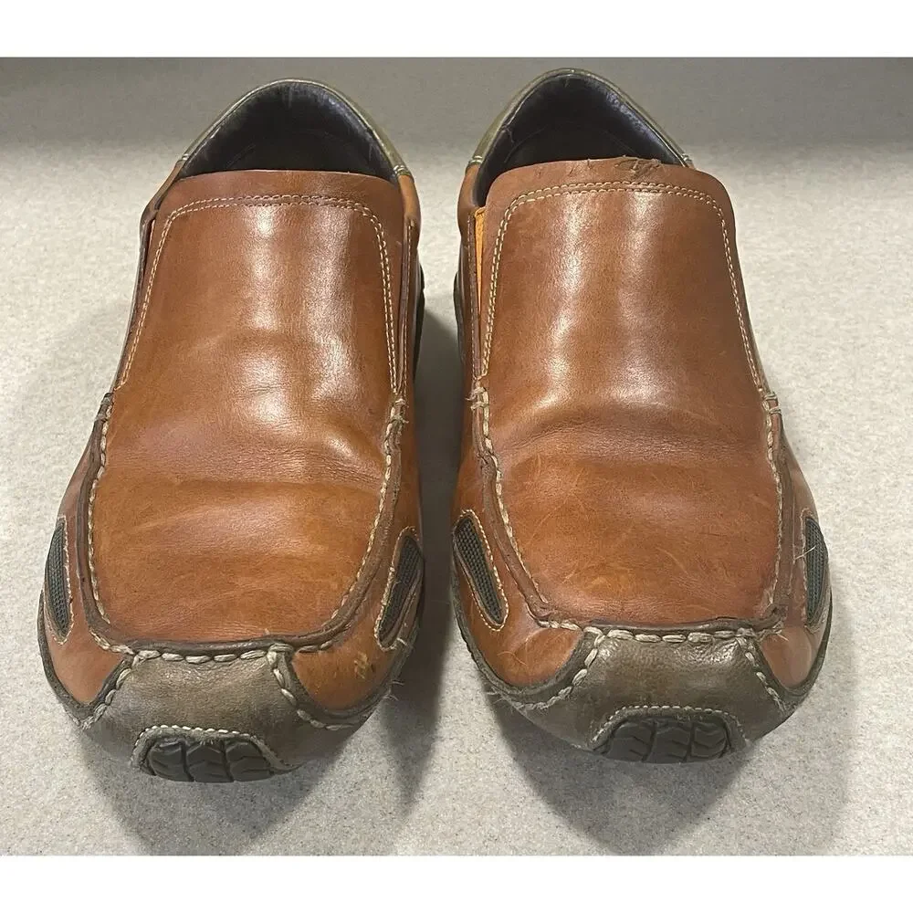 Cole Haan Shoes Mens Size 10 Brown Leather Slip On Casual Comfort Loafers